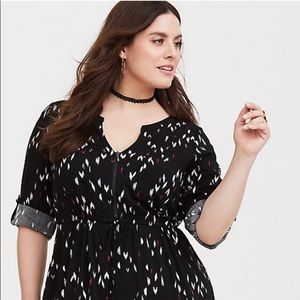Torrid Ikat ZIP Challis Dress size 3 (22-24)